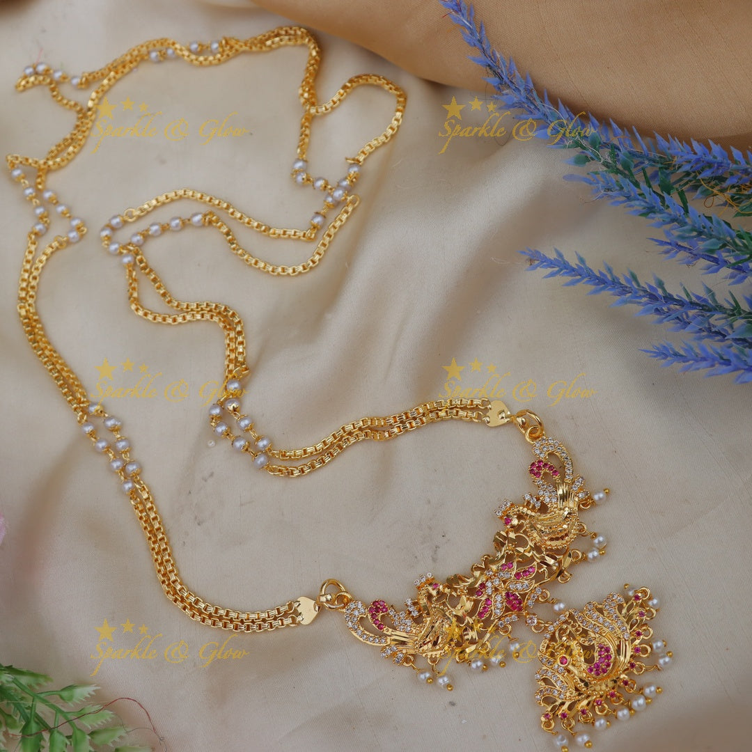 Exquisite Peacock Necklace - Premium Imitation Jewellery