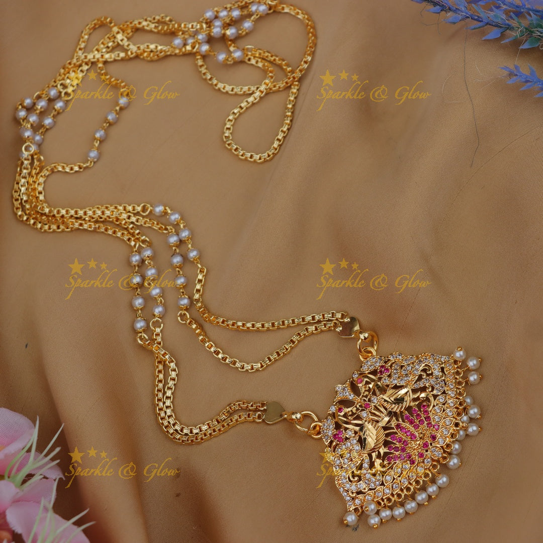 Elegant Gold-Plated Necklace for Weddings - Unique Design
