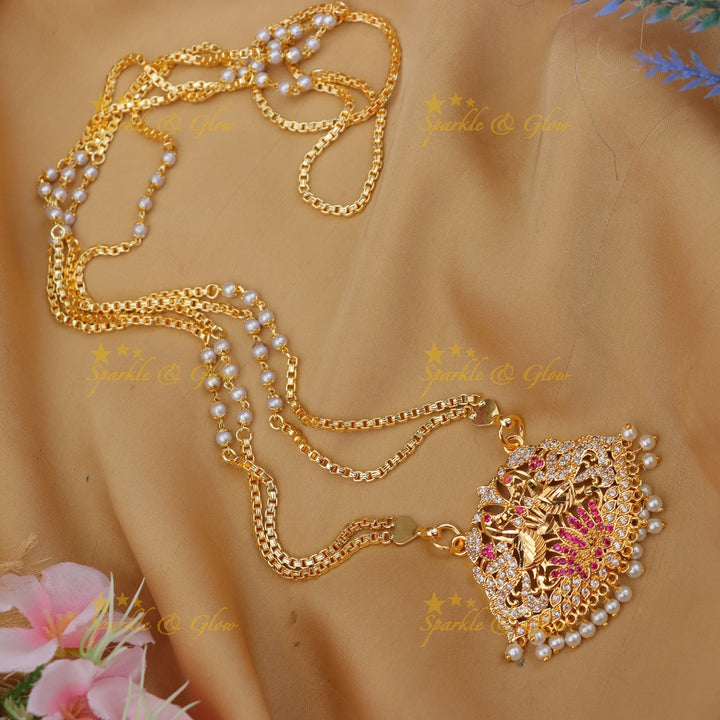 Elegant Gold-Plated Necklace for Weddings - Unique Design