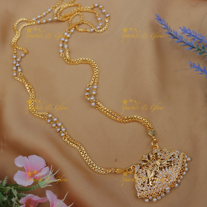Elegant Gold-Plated Necklace for Weddings - Unique Design