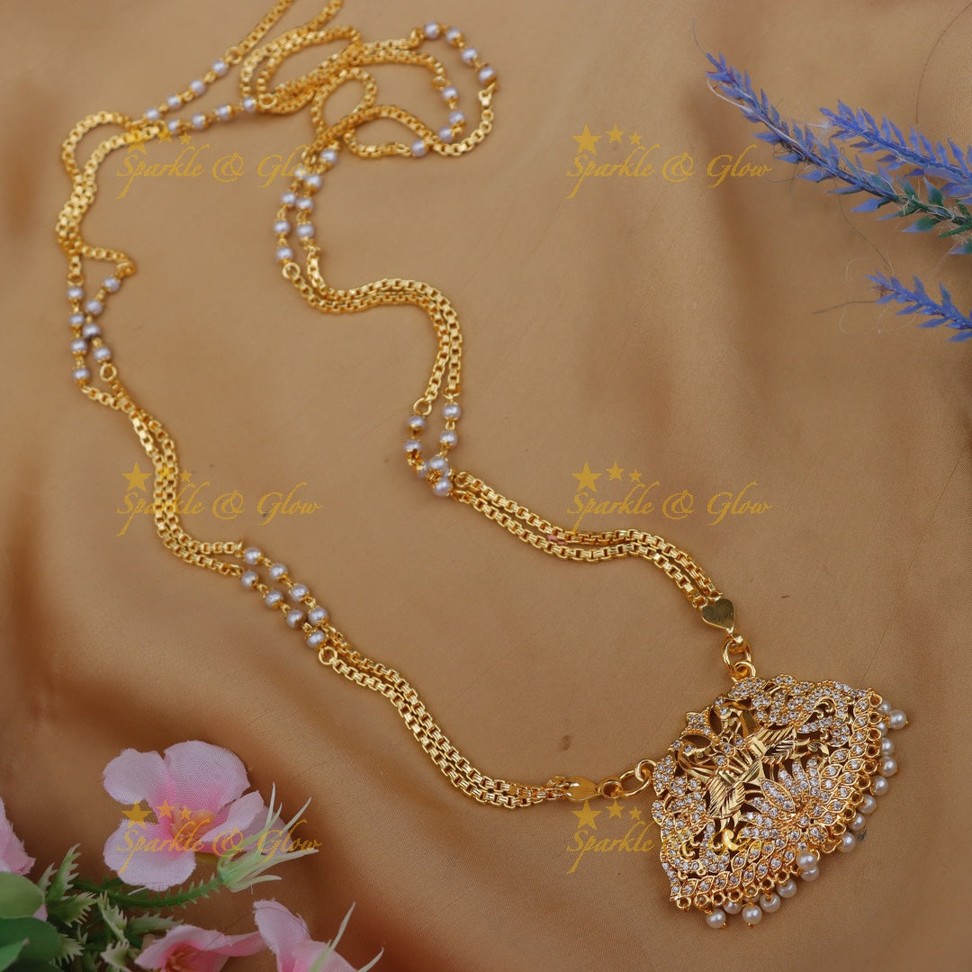 Elegant Gold-Plated Necklace for Weddings - Unique Design