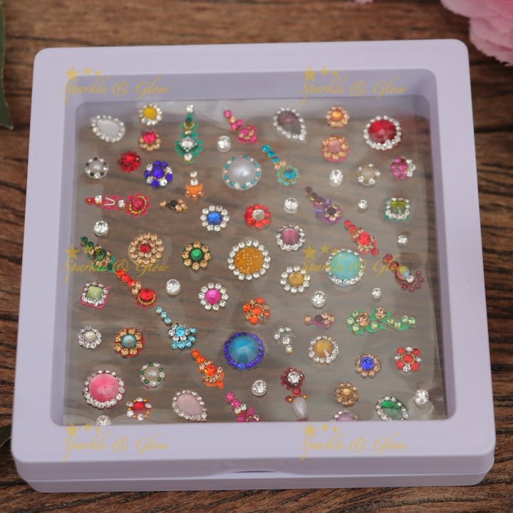 Vibrant Festive Bindi Set for Weddings & Celebrations