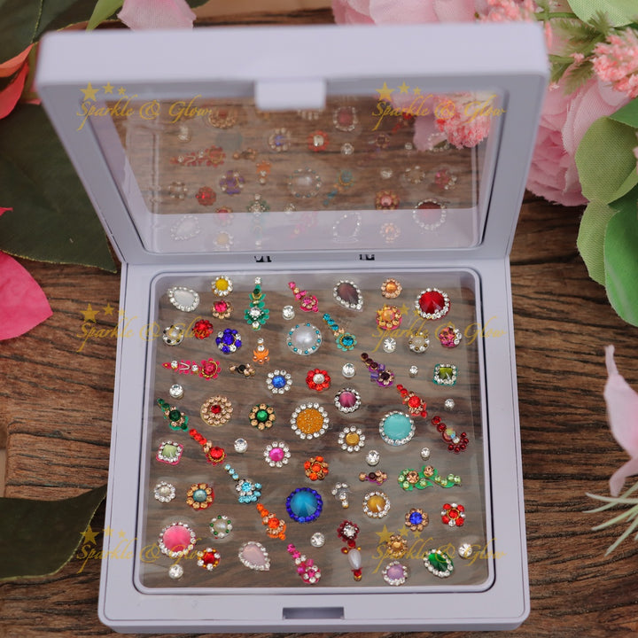 Vibrant Festive Bindi Set for Weddings & Celebrations