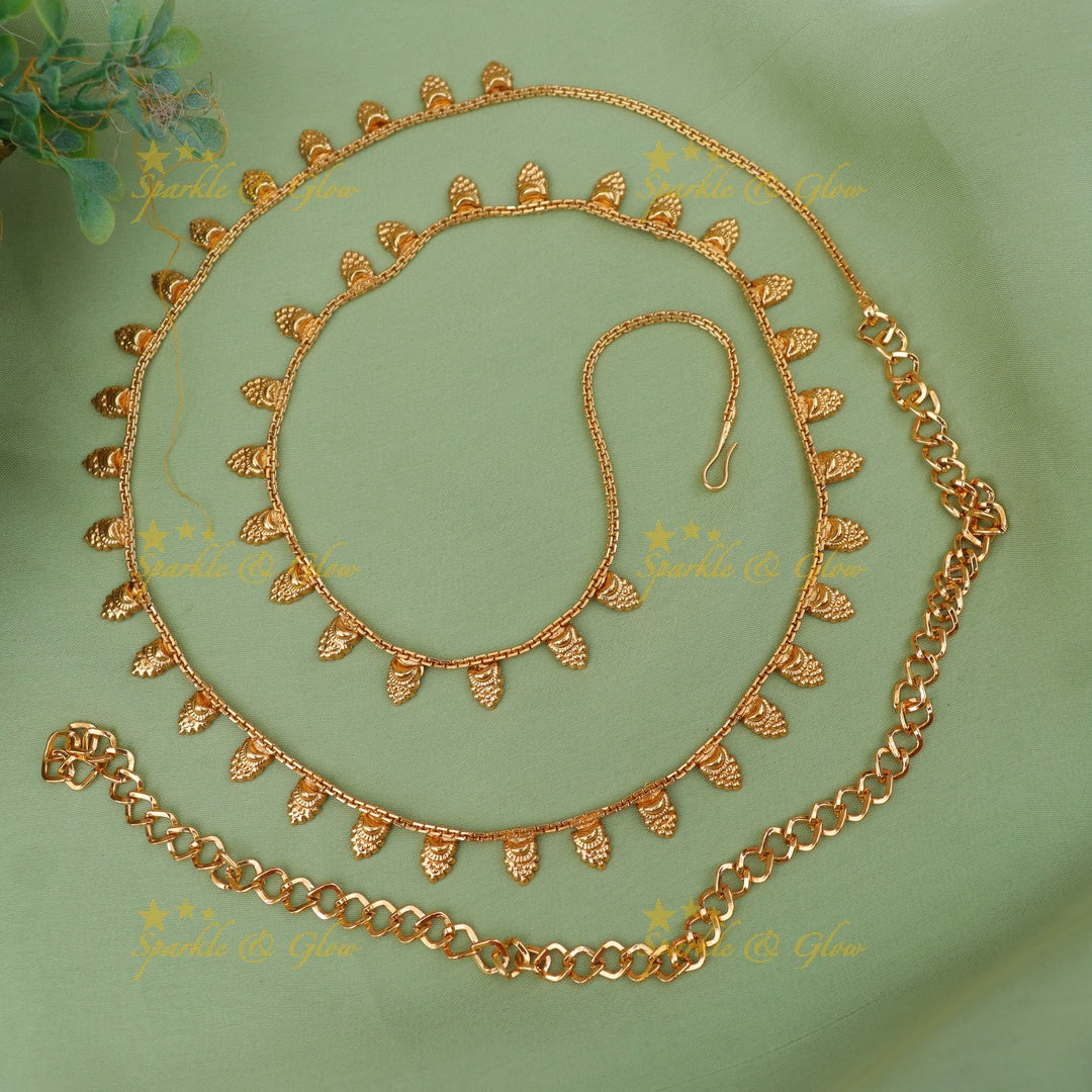 Exquisite Gold Bead Waist Chain for Festive Occasions