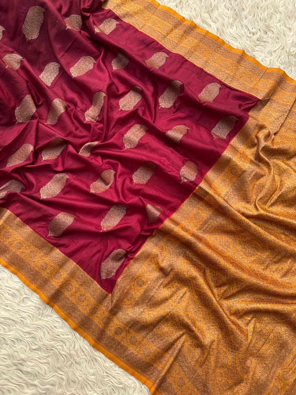 Elegant Blue Banarasi Silk Saree for Weddings & Festivities