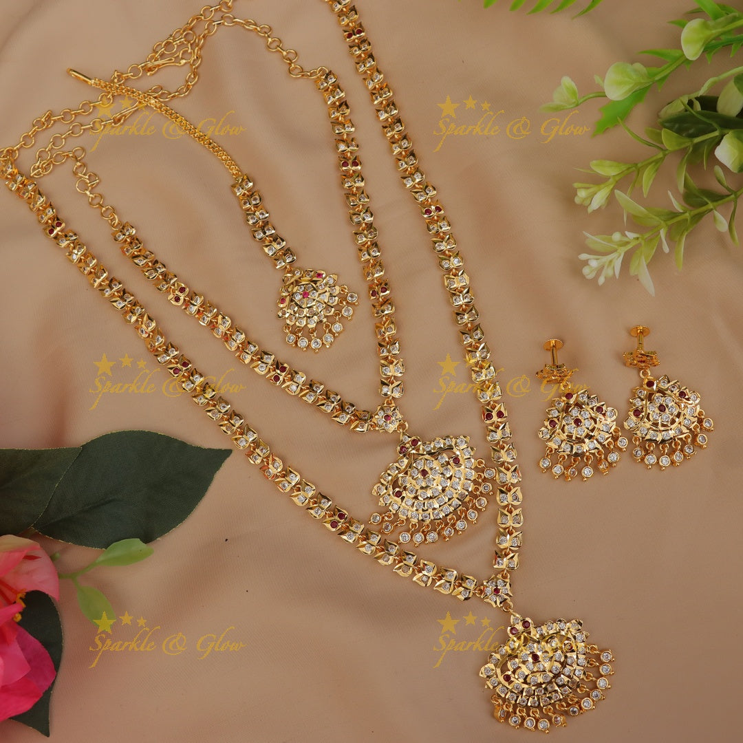 Exquisite Gold-Plated Indian Bridal Jewelry Set