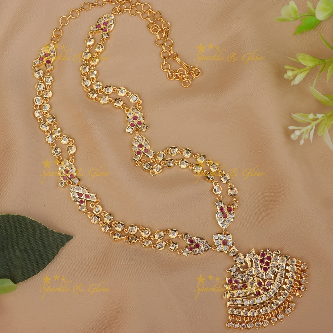 Exquisite Gold Long Necklace for Elegant Celebrations