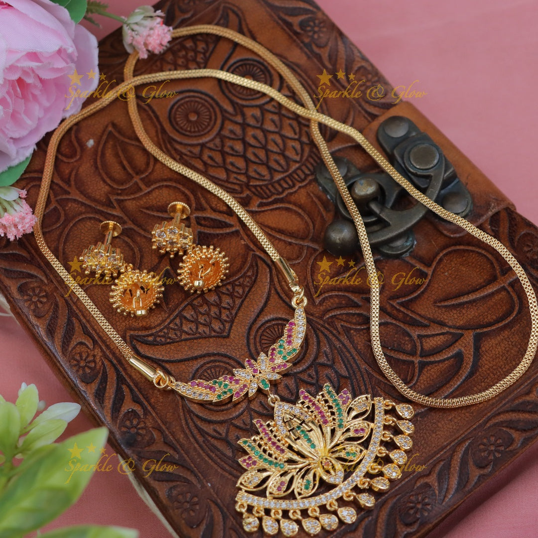 Exquisite Lotus Pendant Necklace - Premium Imitation Jewelry