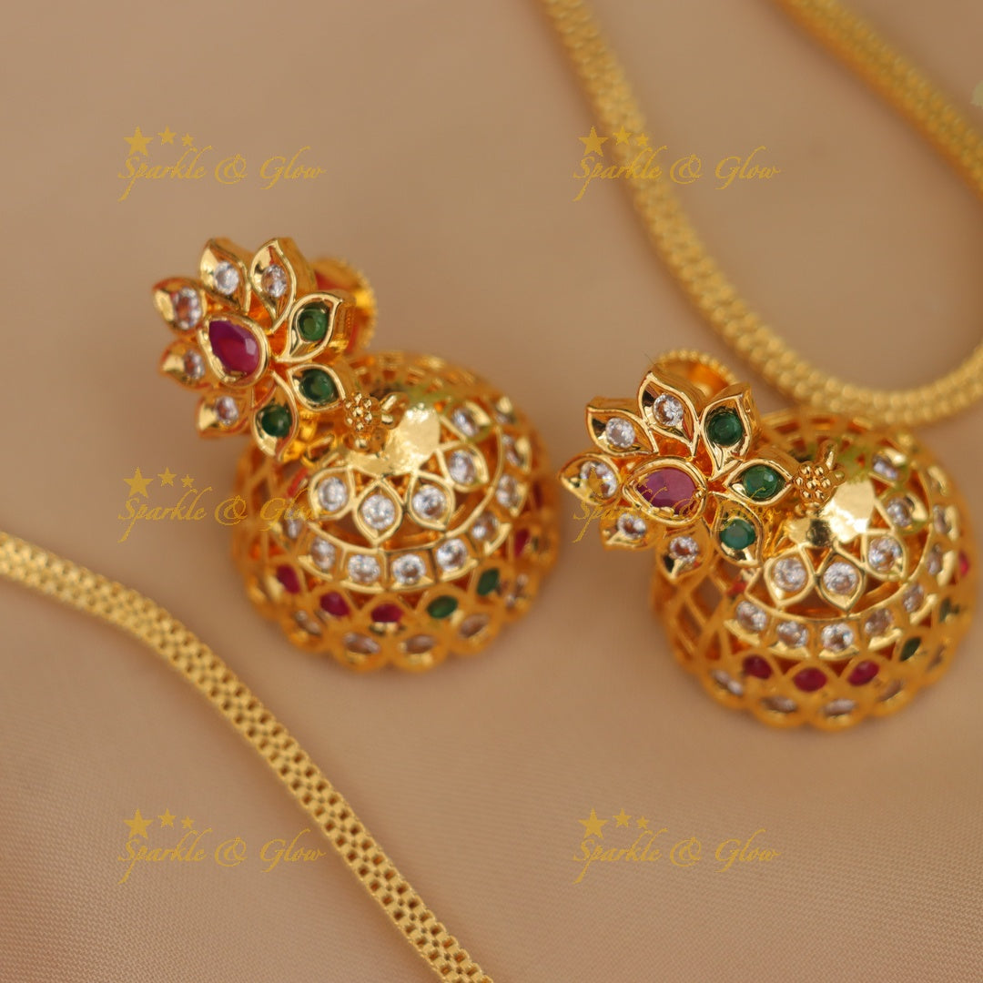 Stunning Gold Peacock Necklace for Wedding Elegance