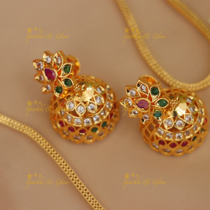 Stunning Gold Peacock Necklace for Wedding Elegance