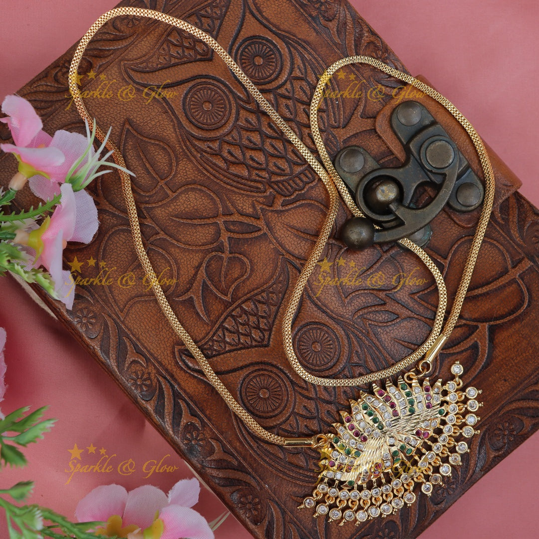 Elegant Lotus Necklace for Festive Occasions