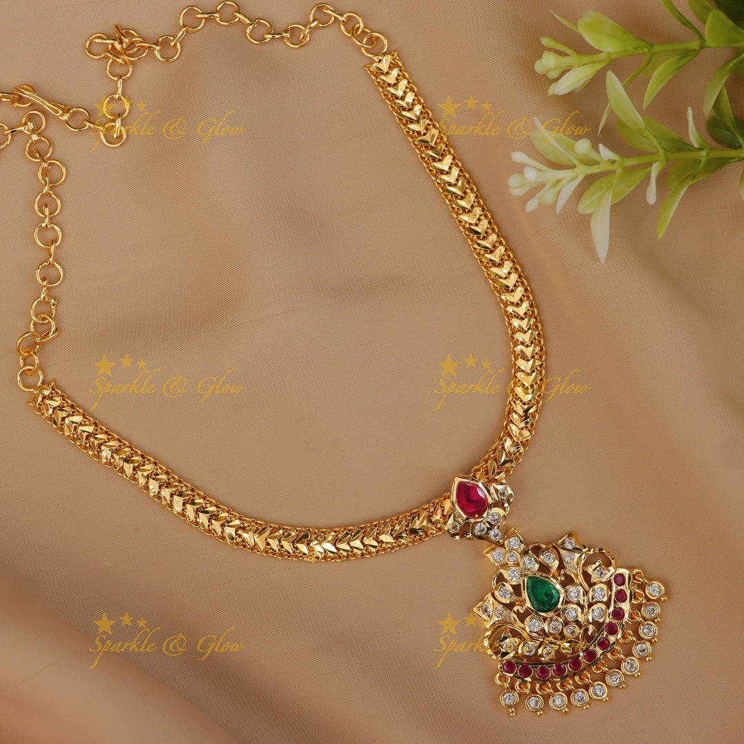 Exquisite Micro Gold Polish Necklace for Festivals