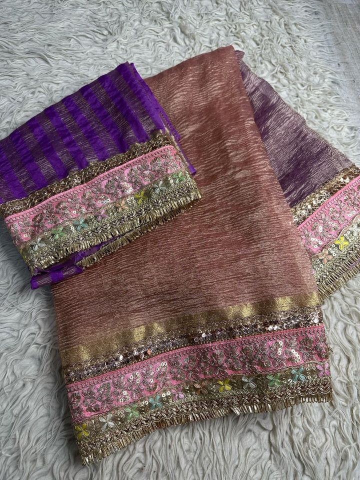 Elegant Banarasi Maharani Tissue Saree for Festive Wear