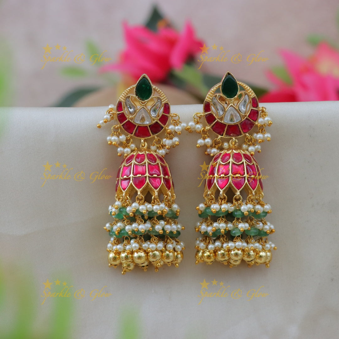 Exquisite Jadau Chandbali Earrings for Special Occasions