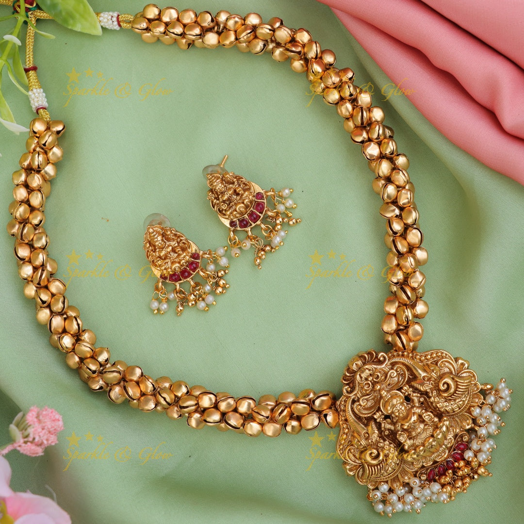 Exquisite Temple Necklace Set for Weddings & Festivals