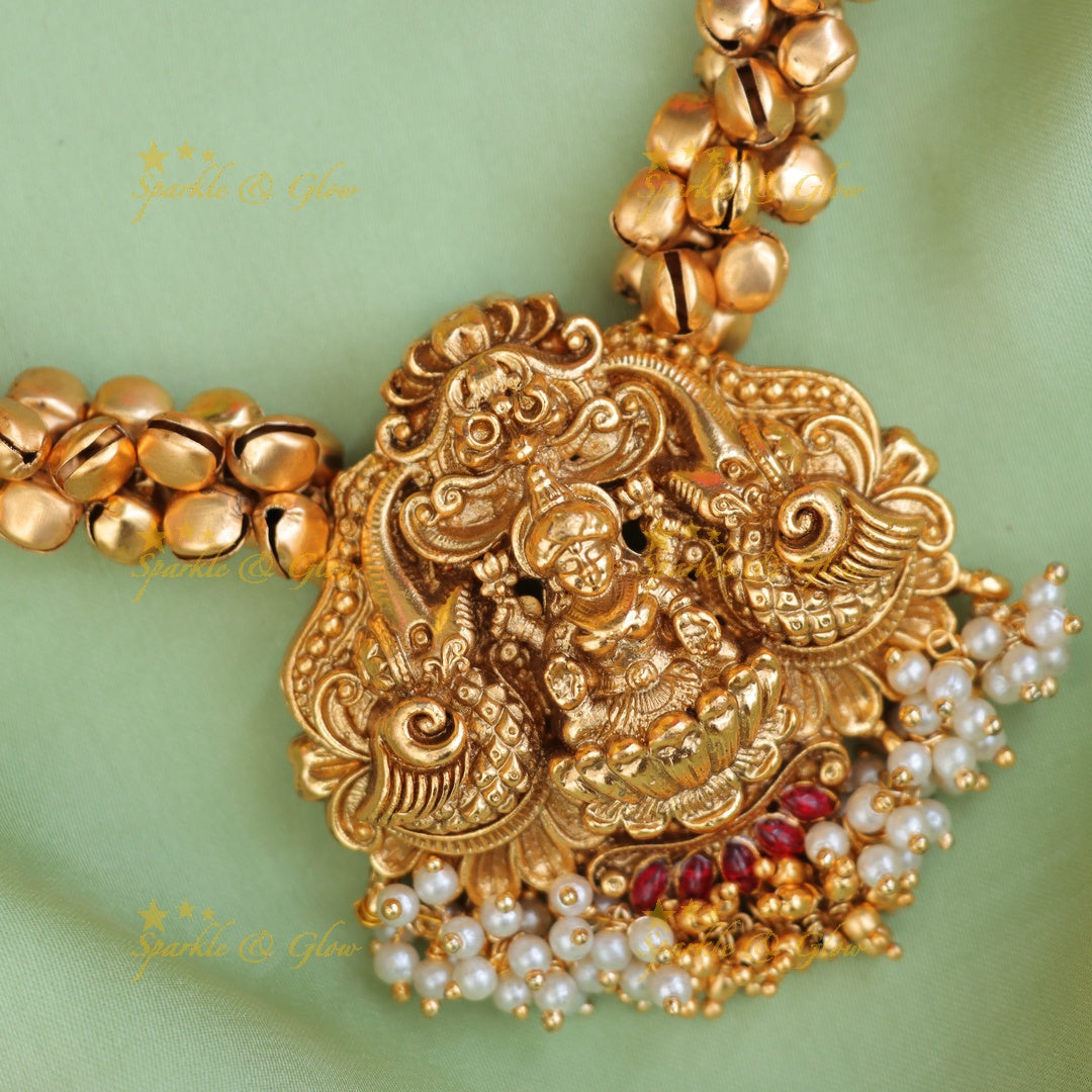 Exquisite Temple Necklace Set for Weddings & Festivals