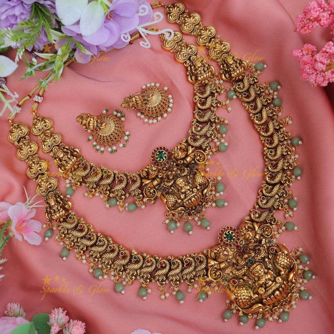 Exquisite Nagas Bridal Temple Necklace for Weddings