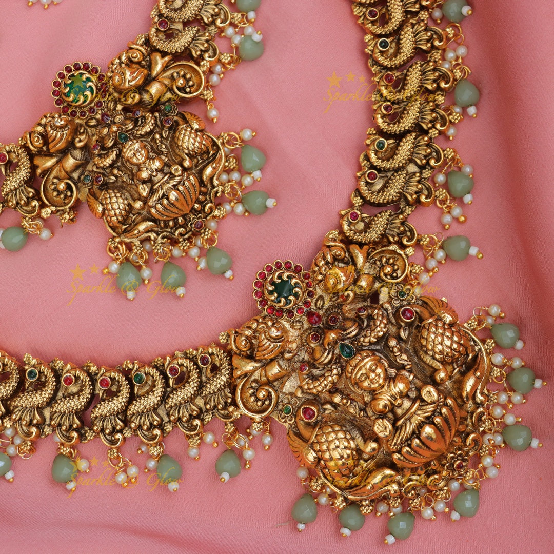 Exquisite Nagas Bridal Temple Necklace for Weddings