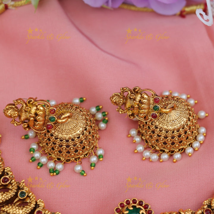 Exquisite Nagas Bridal Temple Necklace for Weddings