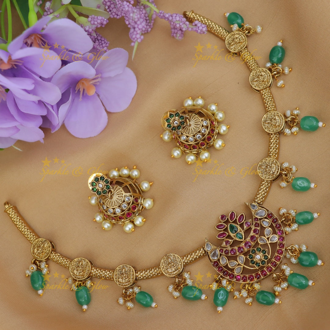 Exquisite Kemp Half Moon Necklace for Festivities