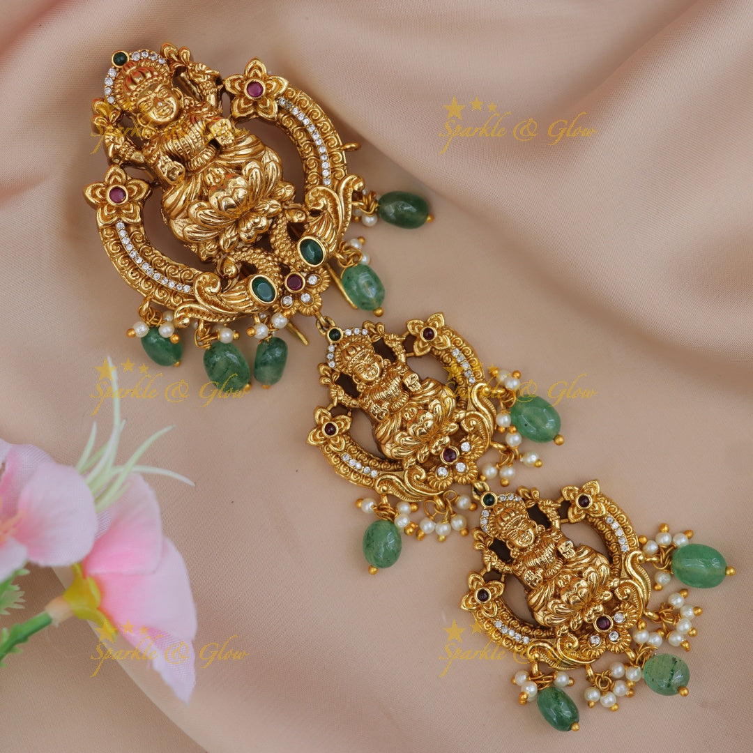 Exquisite Lakshmi Jadabilla Pin for Weddings & Festivals