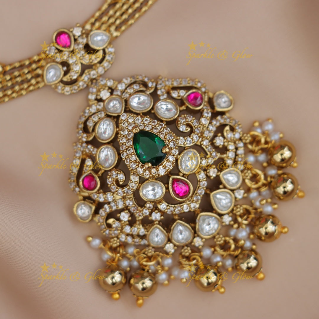 Elegance Redefined: Victorian Necklace & Earrings Set