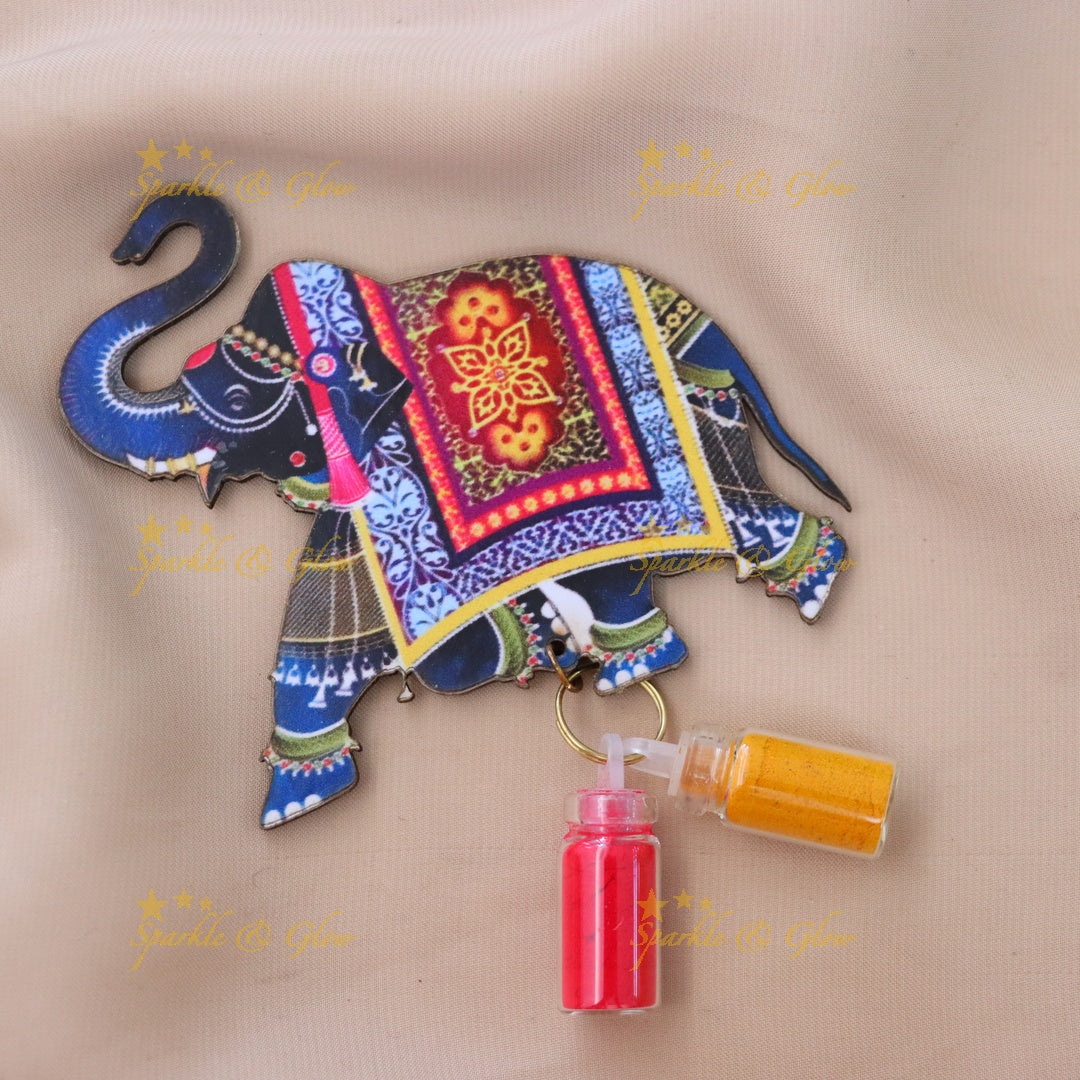 Elegant Elephant Kumkum Holder for Festive Occasions