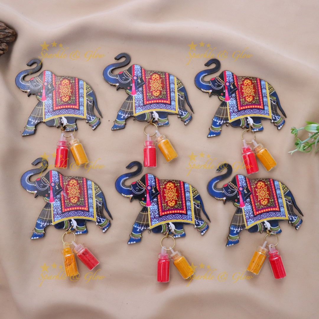 Elegant Elephant Kumkum Holder for Festive Occasions