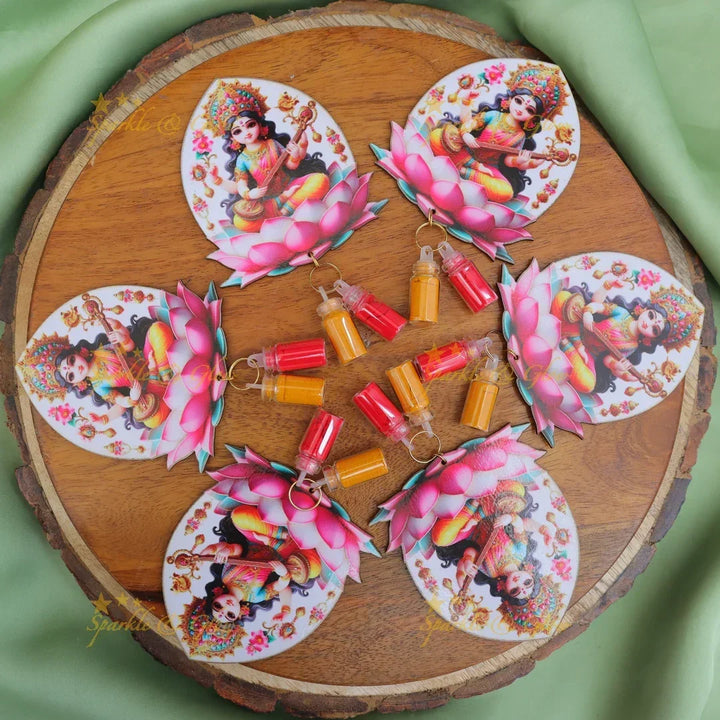 Vibrant Saraswathi Kumkum Pack for Festivals