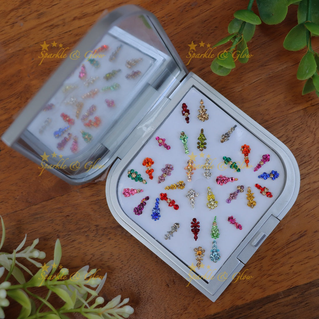 Vibrant Festive Bindis Set - Perfect for Celebrations