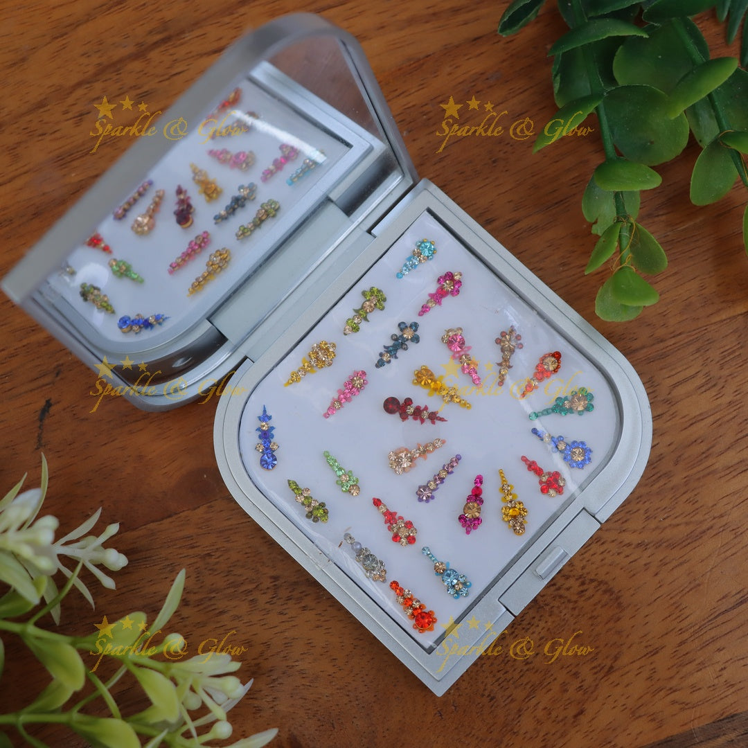 Exquisite Multicolor Bridal Bindi Set for Weddings