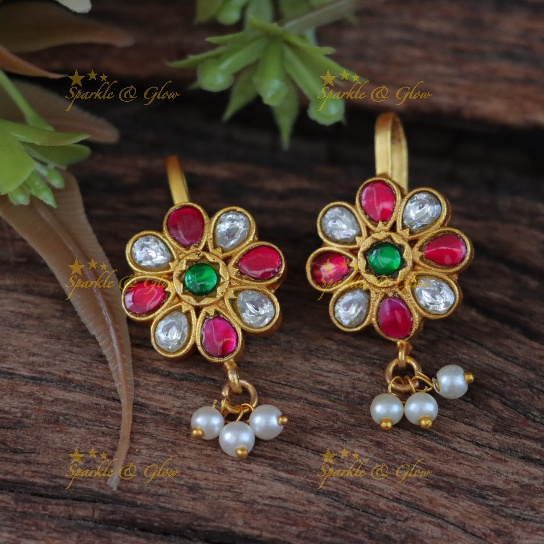 Exquisite Jadau Bugadi Earrings for Celebrations