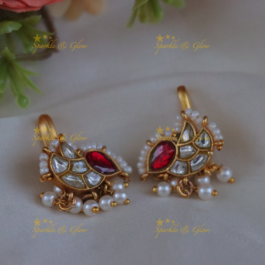 Exquisite Jadau Kundan Bugadi Earrings - Festive Glamour