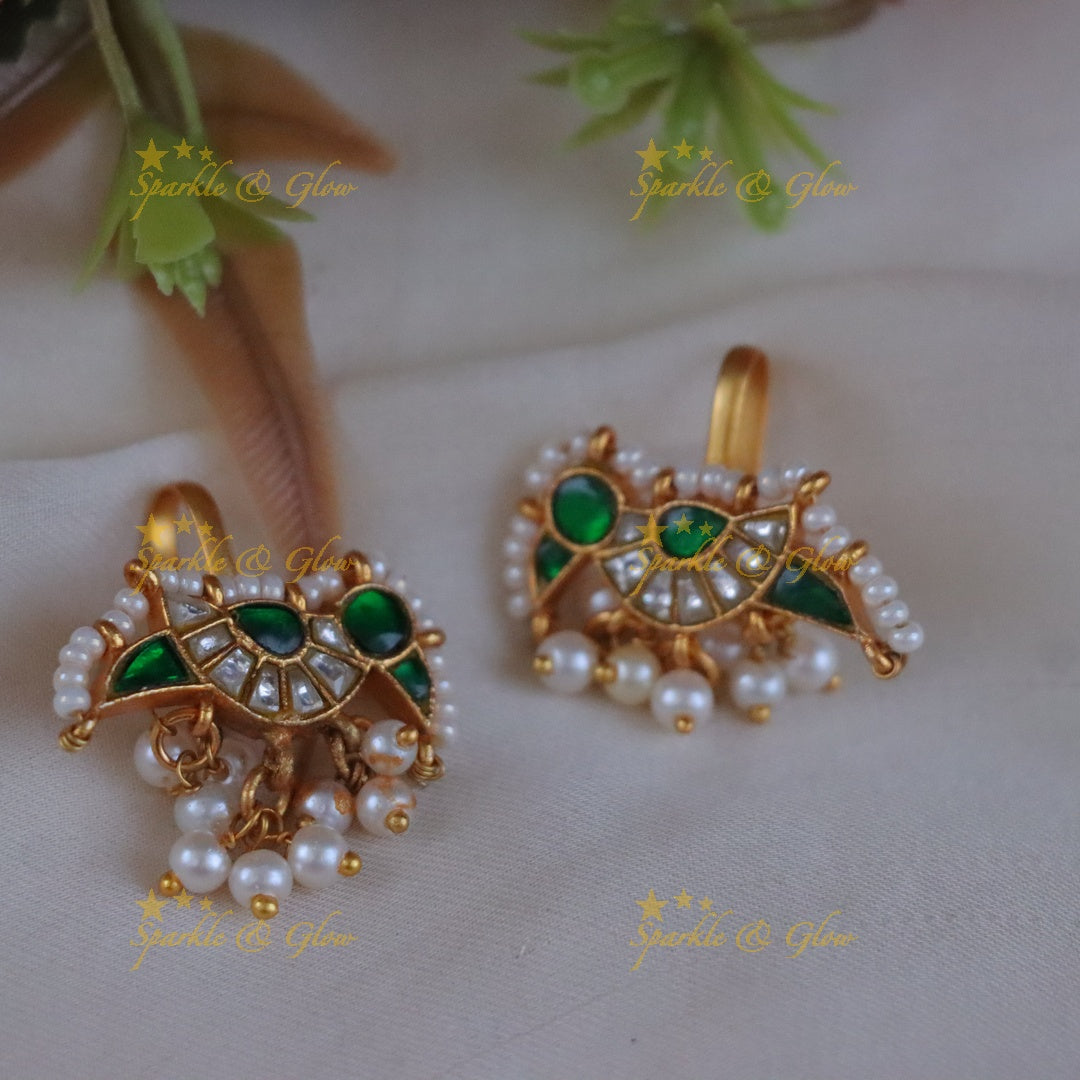 Glamorous Jadau Bugadi Earrings for Festive Elegance