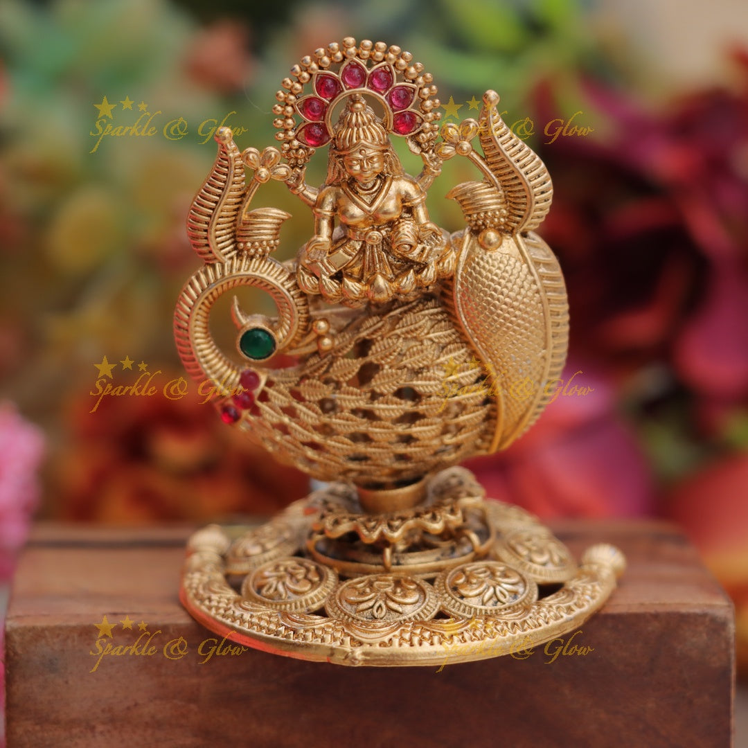 Exquisite Gold Lakshmi Agarbatti Holder - Festive Decor