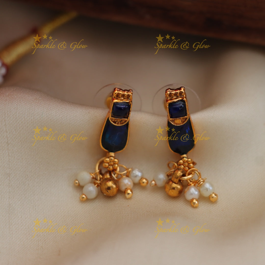 Kerala Palaka Necklace Set - Traditional Elegance