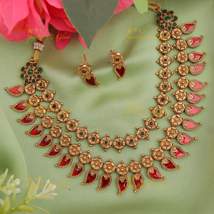Buy Kemp Mango Necklace for Festive Glamour Online