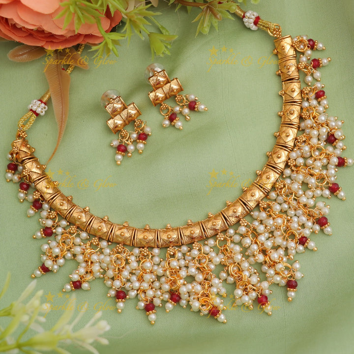 Exquisite Guttapusalu Necklace for Indian Brides