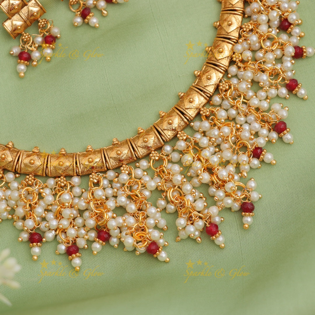 Exquisite Guttapusalu Necklace for Indian Brides