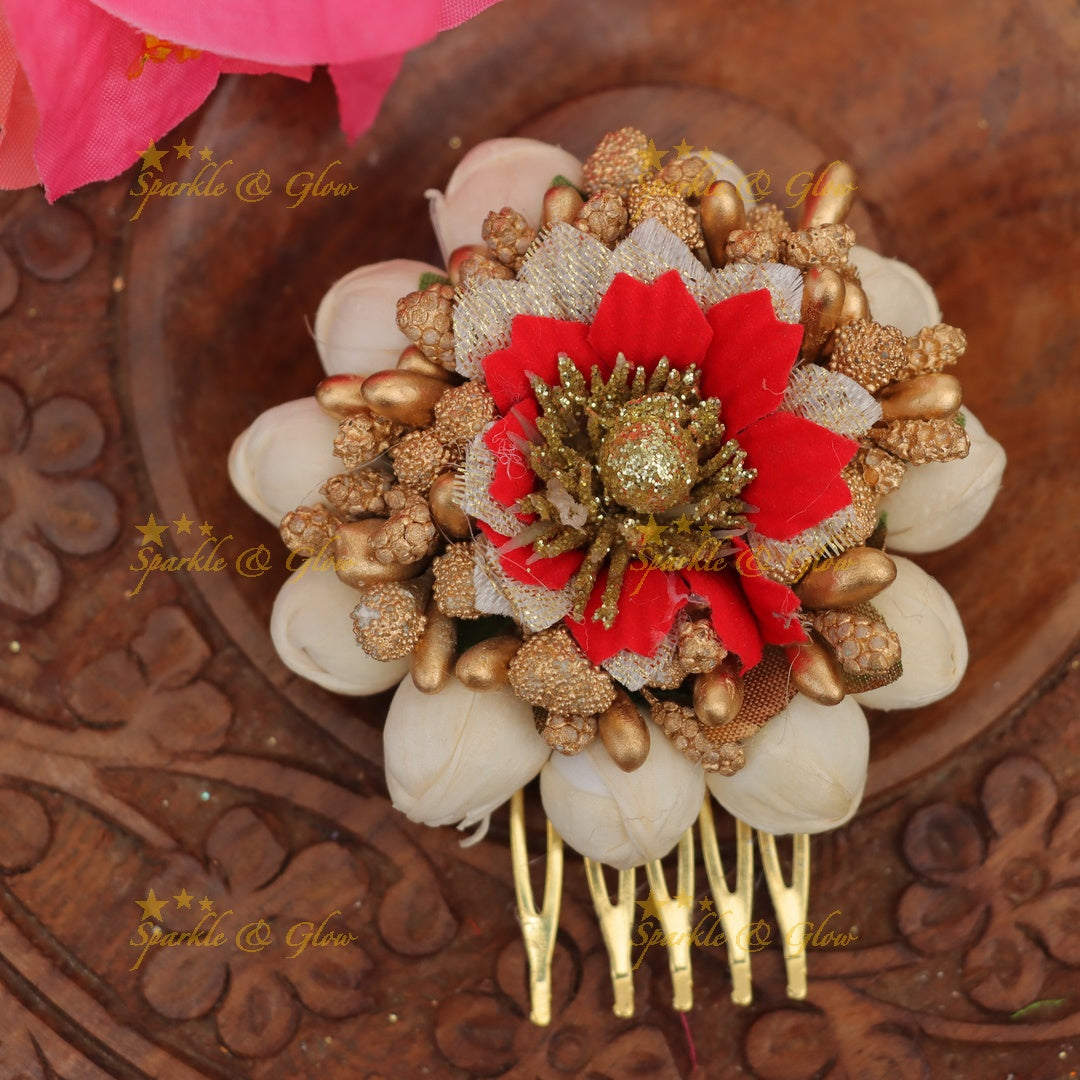 Elegant Jasmine Gold Hairpin for Special Occasions