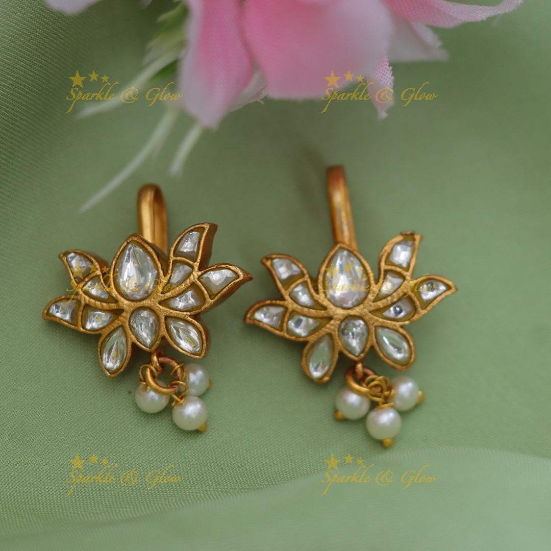 Enchanting Kundan Bugadi Earrings for Festive Elegance