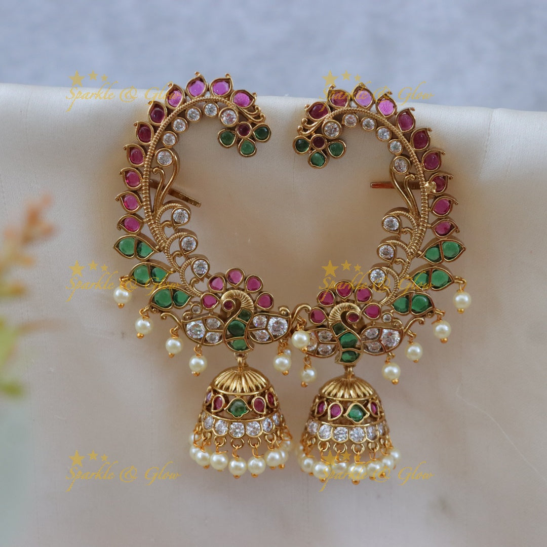 Captivating Kemp Peacock Earrings for Weddings & More
