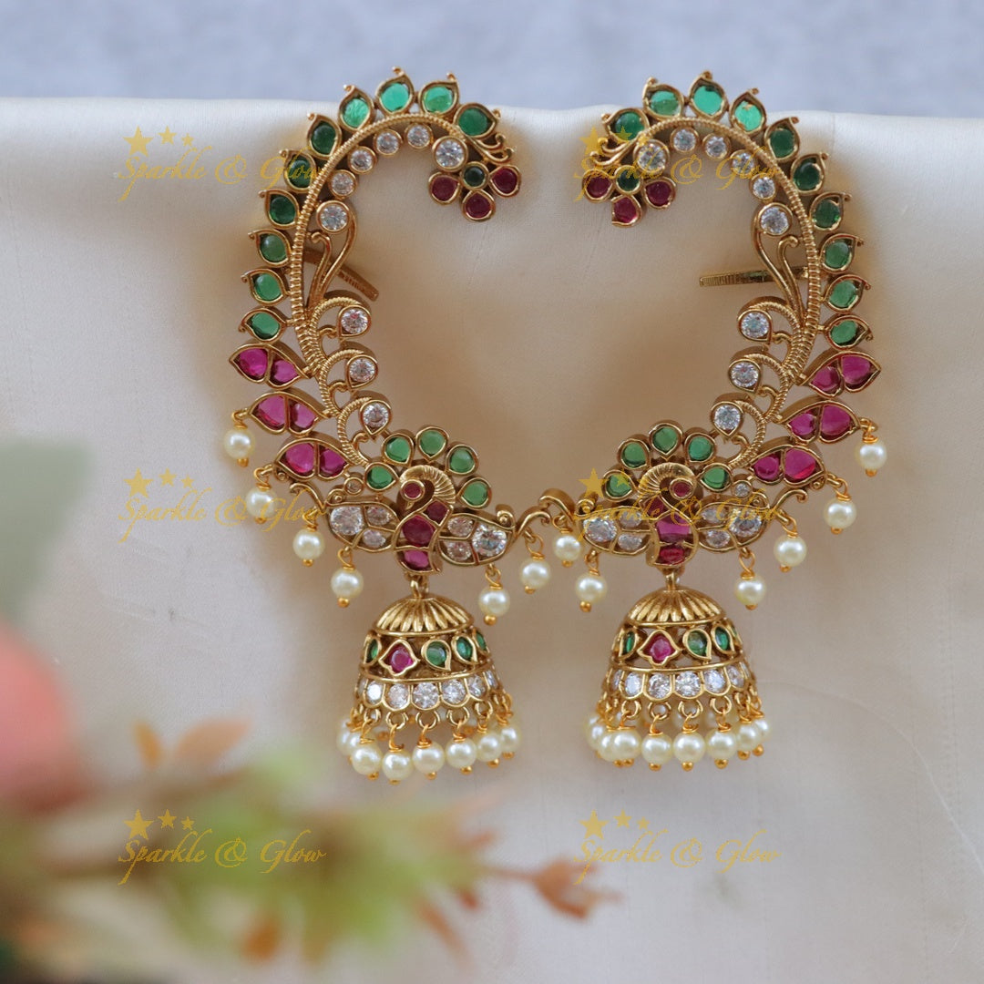 Captivating Kemp Peacock Earrings for Weddings & More