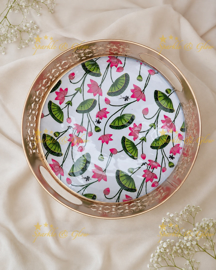 Elegant Kalamkari Gift Tray for Festive Returns