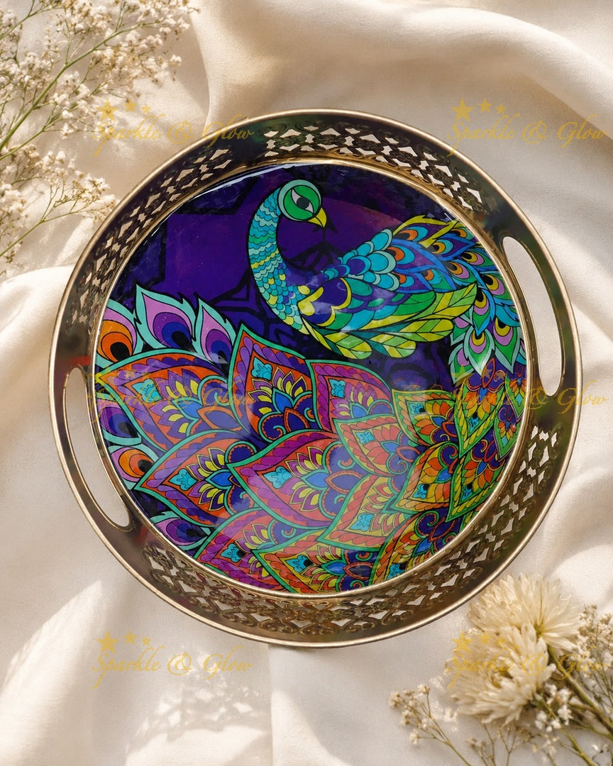 Elegant Kalamkari Gift Tray for Festive Returns