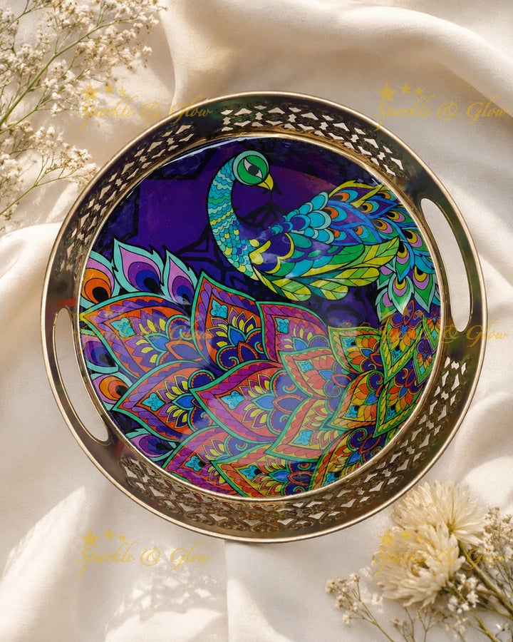 Elegant Kalamkari Gift Tray for Festive Returns
