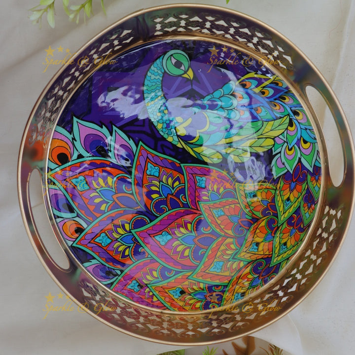Elegant Kalamkari Gift Tray for Festive Returns