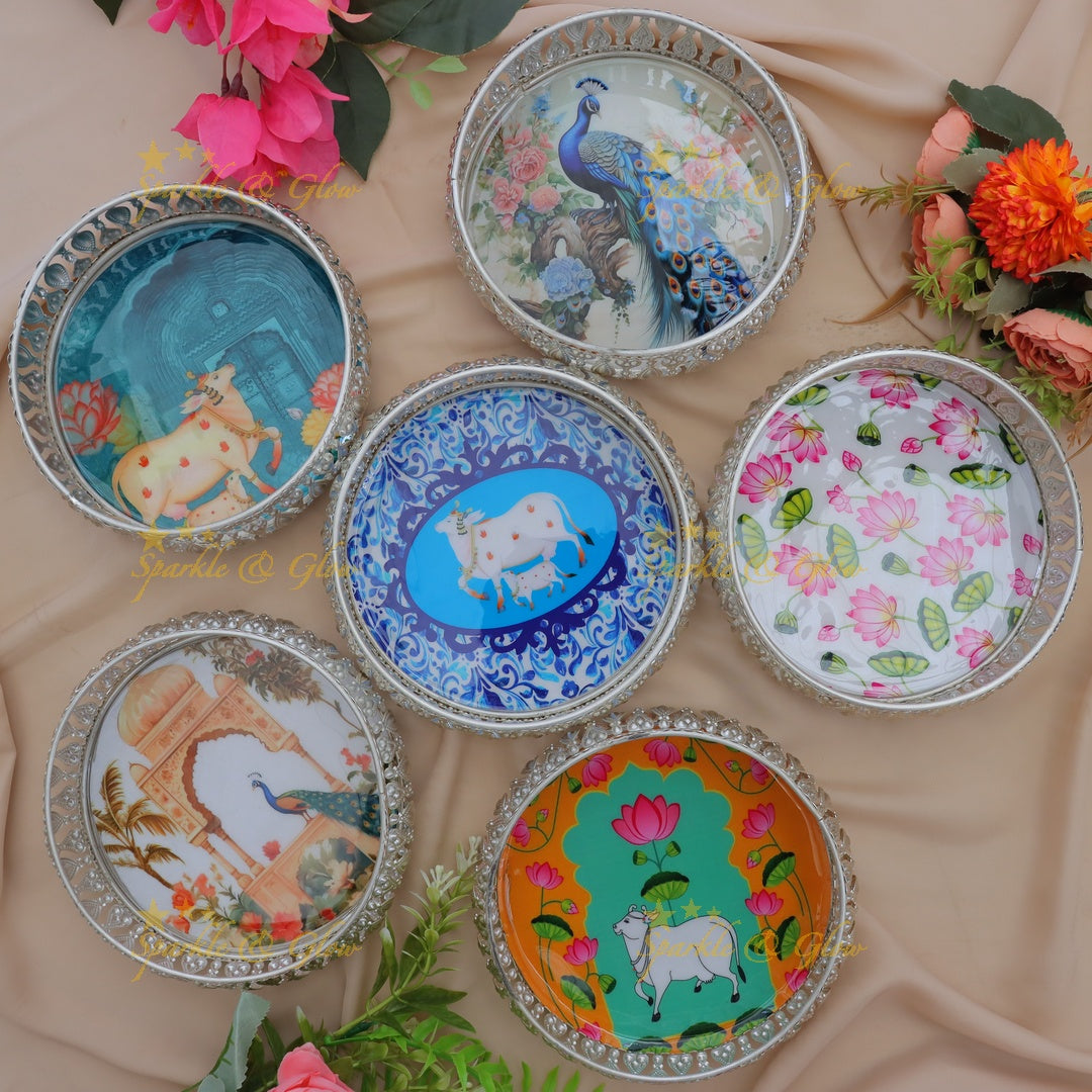 Elegant Wedding Tray Combo Set - Festive Perfection Set of 6