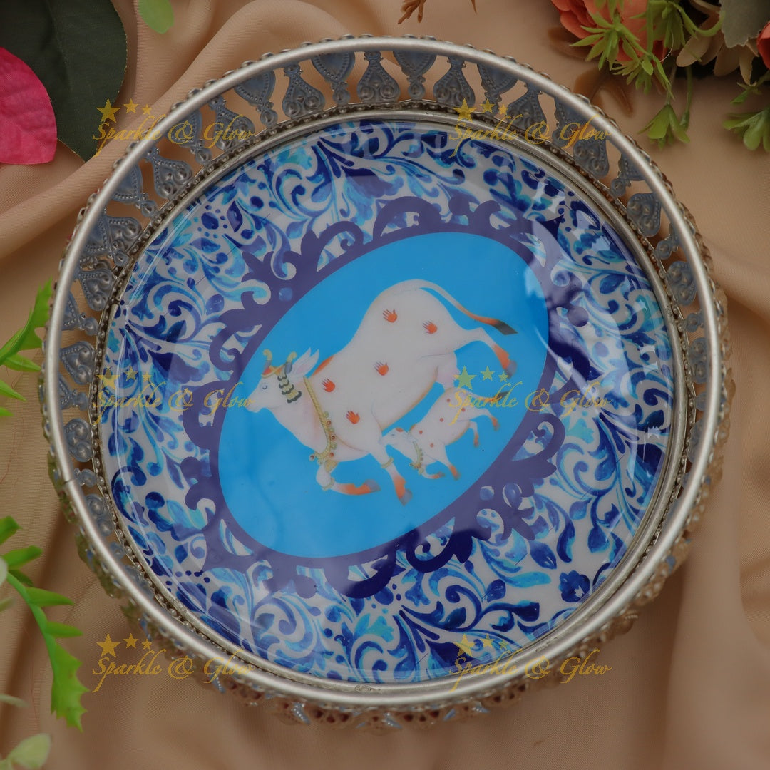Exquisite Kalamkari Decorative Basket - Ideal Gift Choice