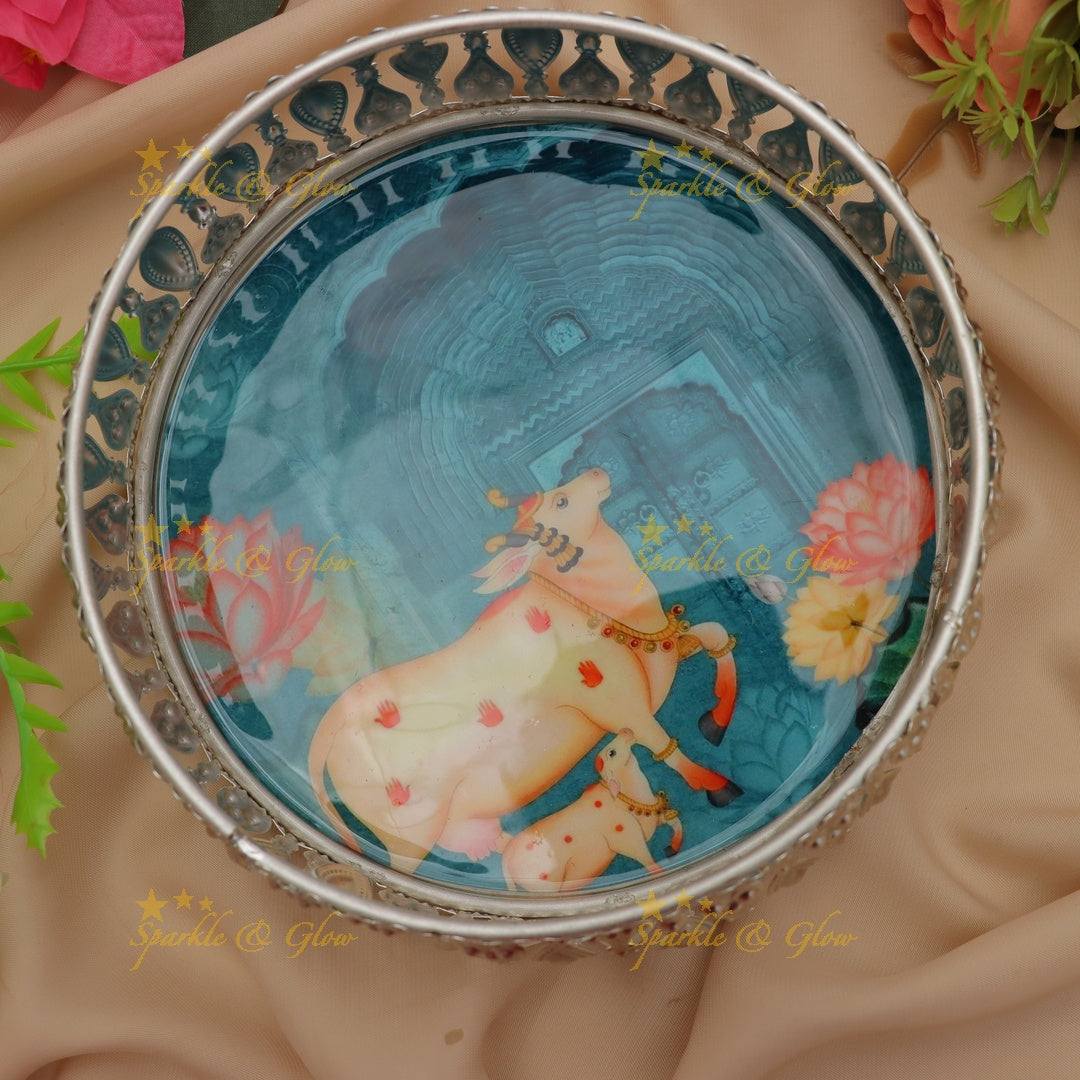 Exquisite Kalamkari Decorative Basket - Ideal Gift Choice